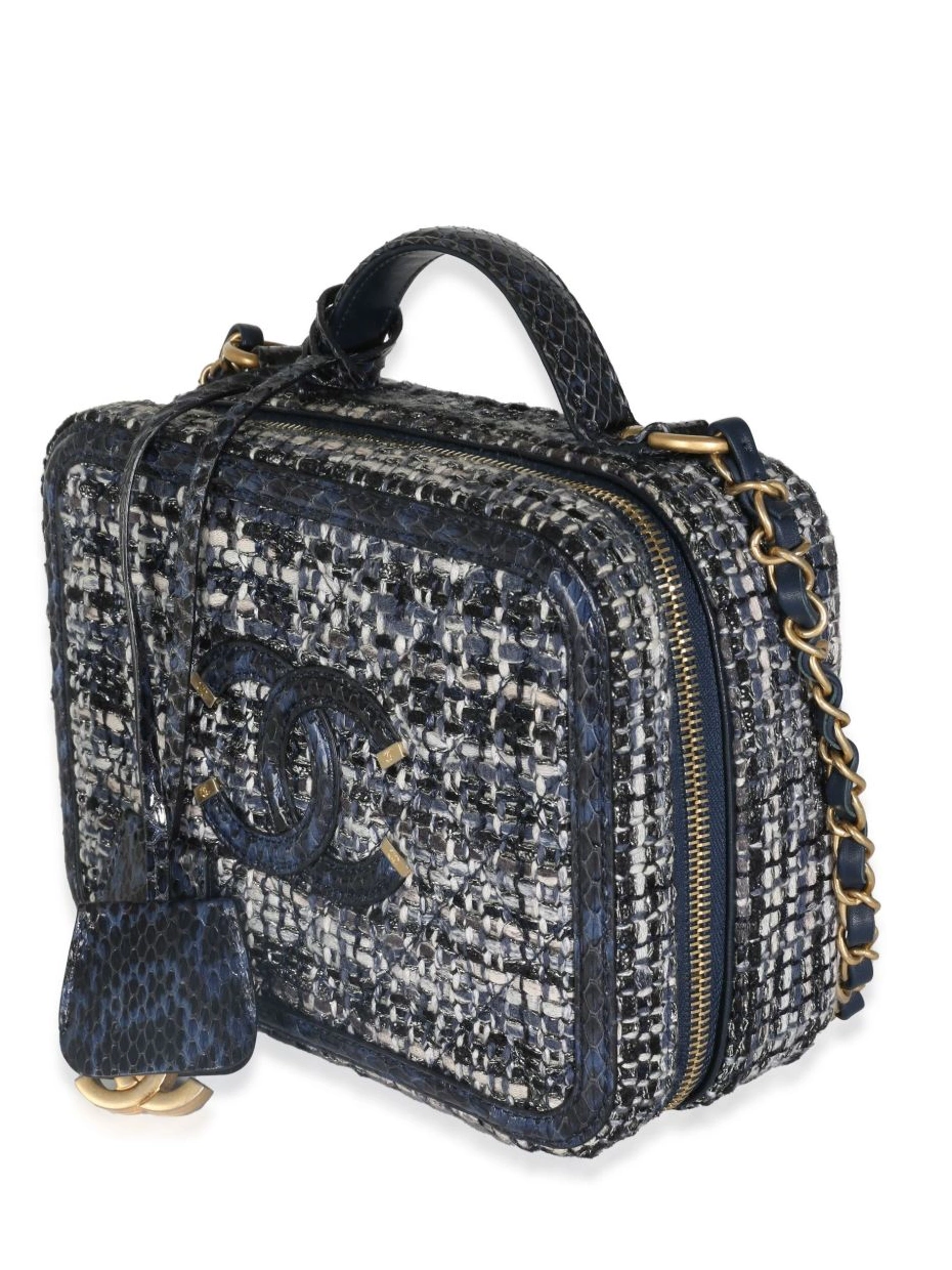 Cheap HOT SALE CHANEL Vanity CC Women 2018 tweed case 0426